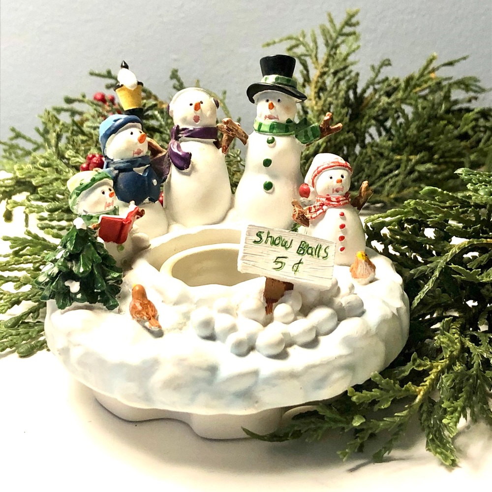 🎉HP🎉 Yankee Candle Jar Topper ⛄️